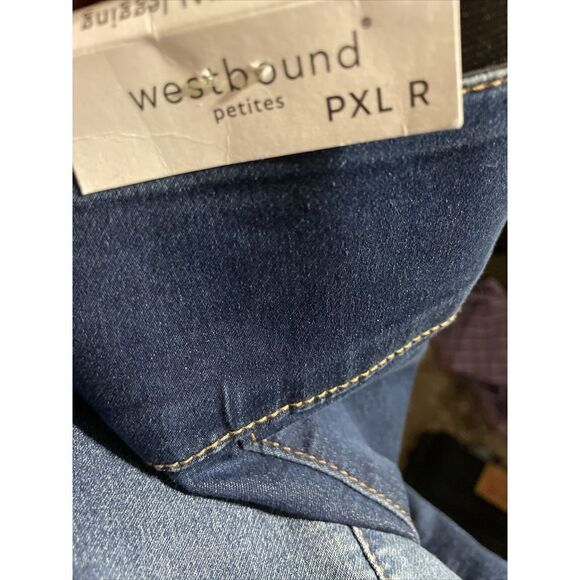 Westbound Essential Leggings High Rise Skinny Jeans L Petite XL Pull On Pockets - Picture 4 of 7